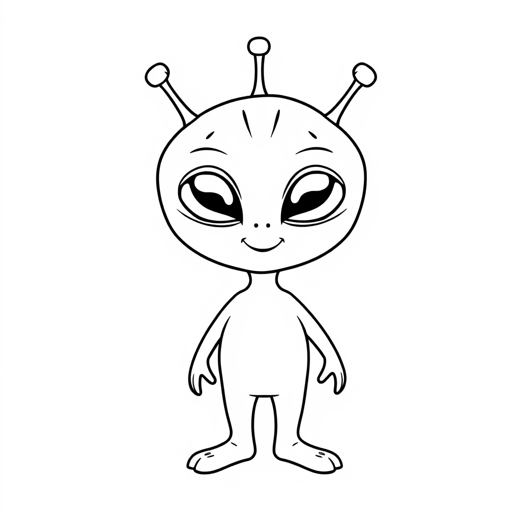 Alien Coloring Page