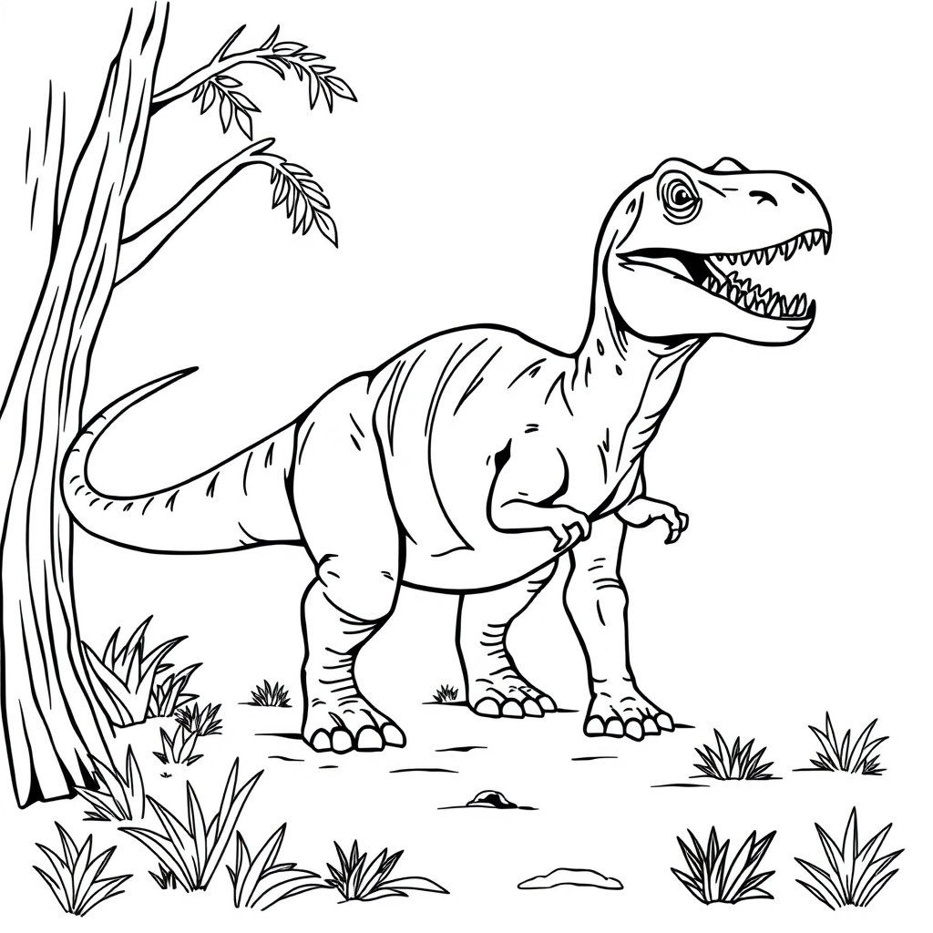 Allosaurus Coloring Page