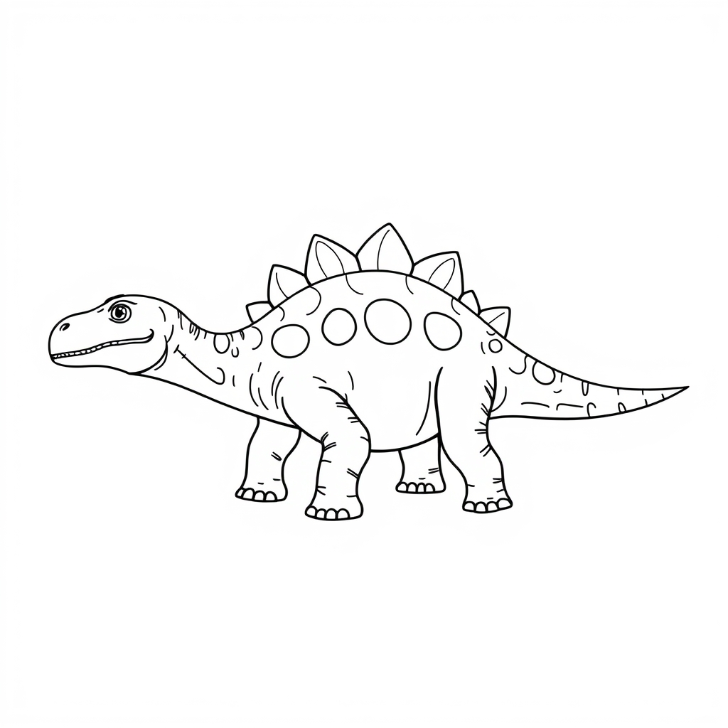 Anquilosaurio Dibujo para colorear