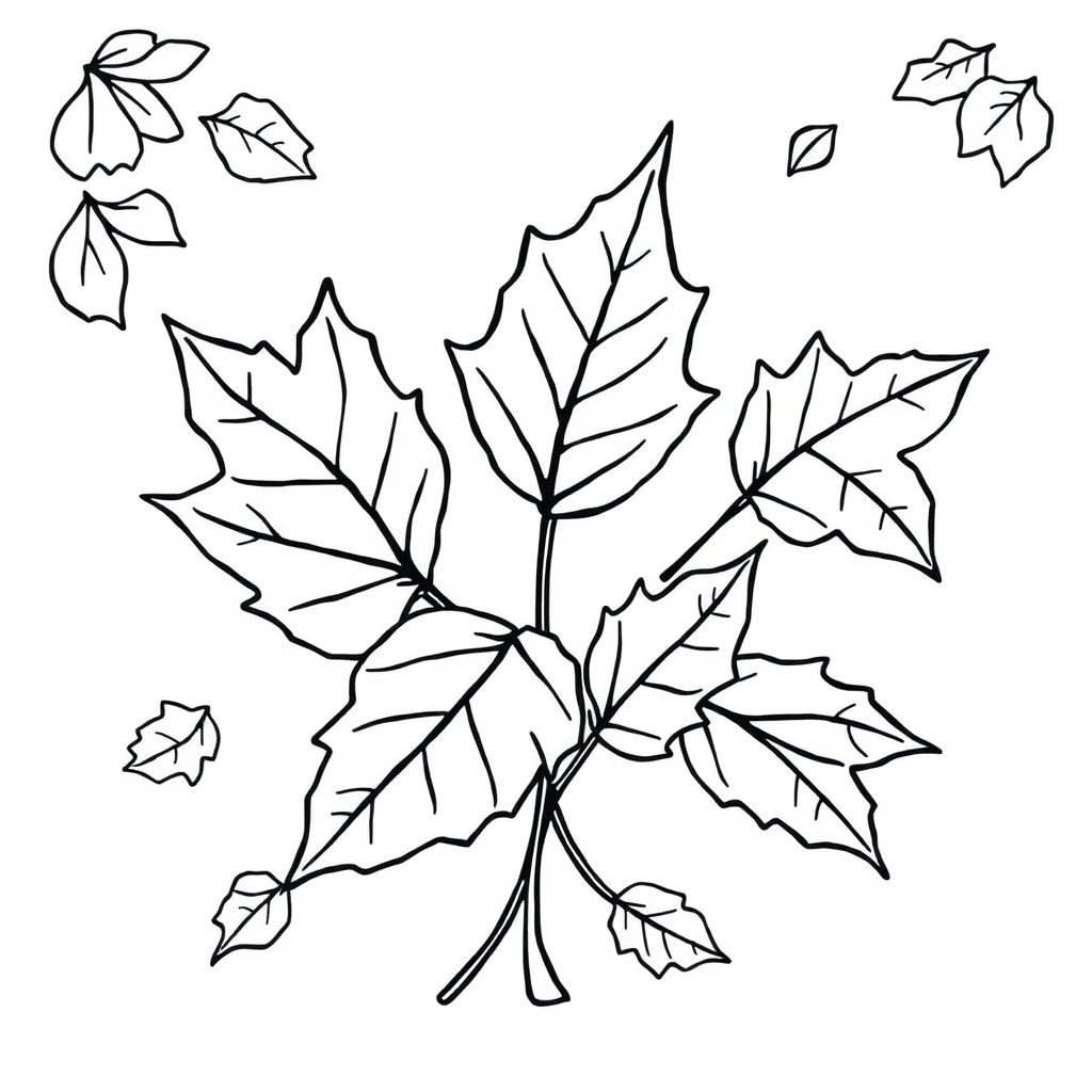 Herbst Ausmalbild