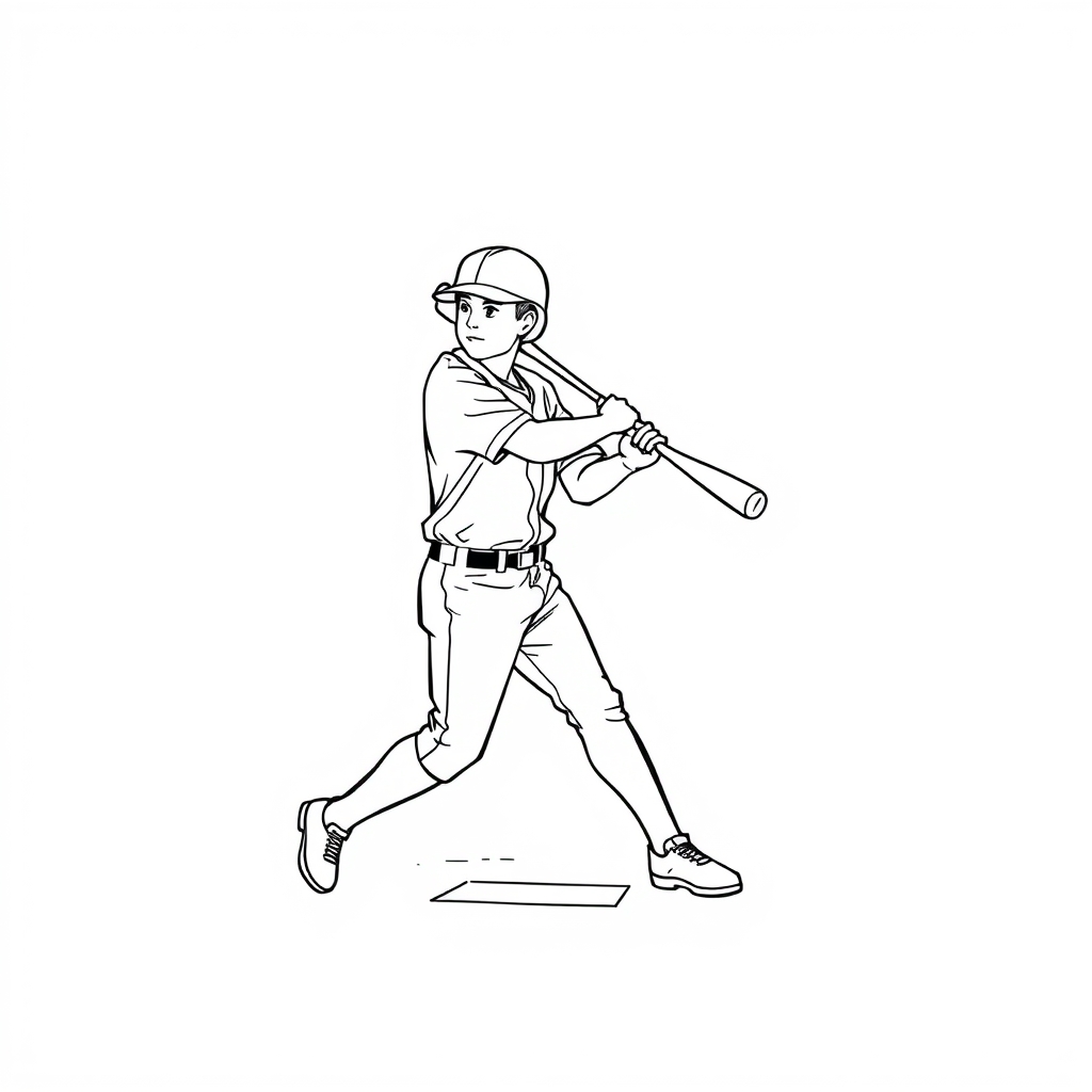 Baseball Ausmalbild