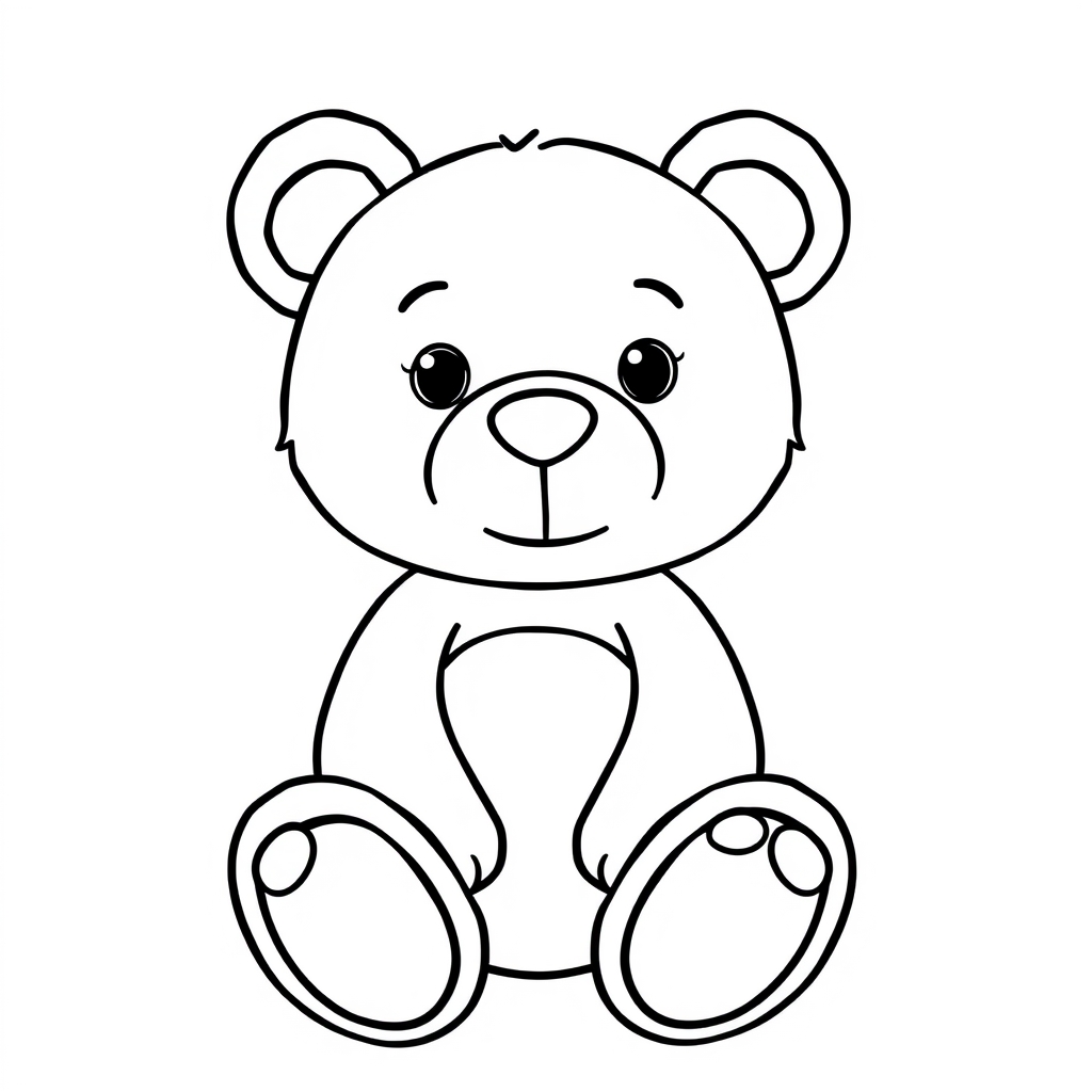 Teddybär Ausmalbild