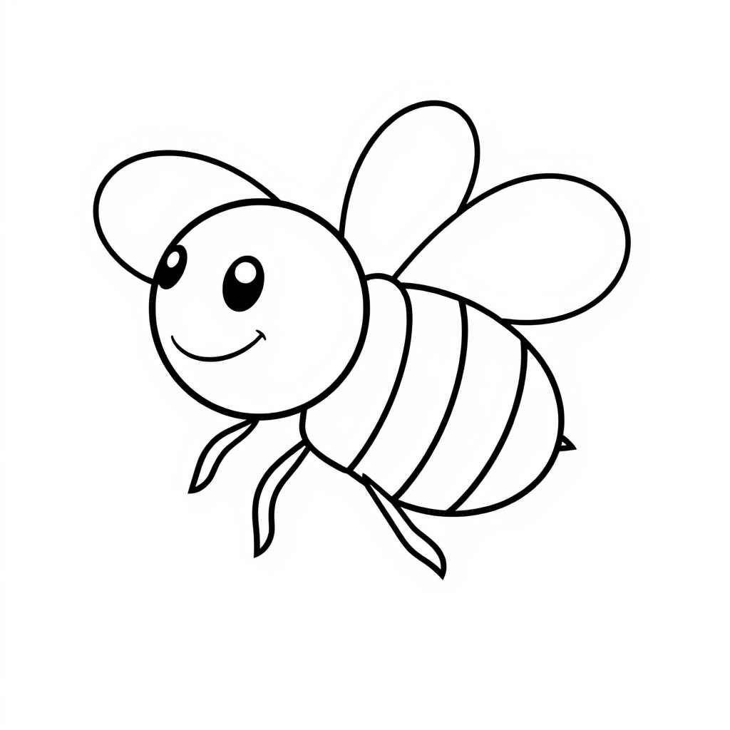 Abeja Dibujo para colorear