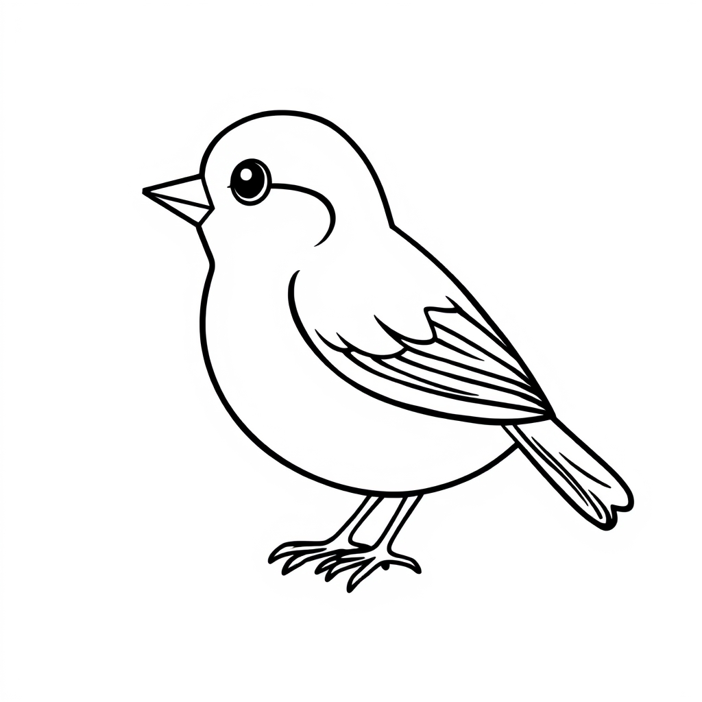 Vogel Ausmalbild