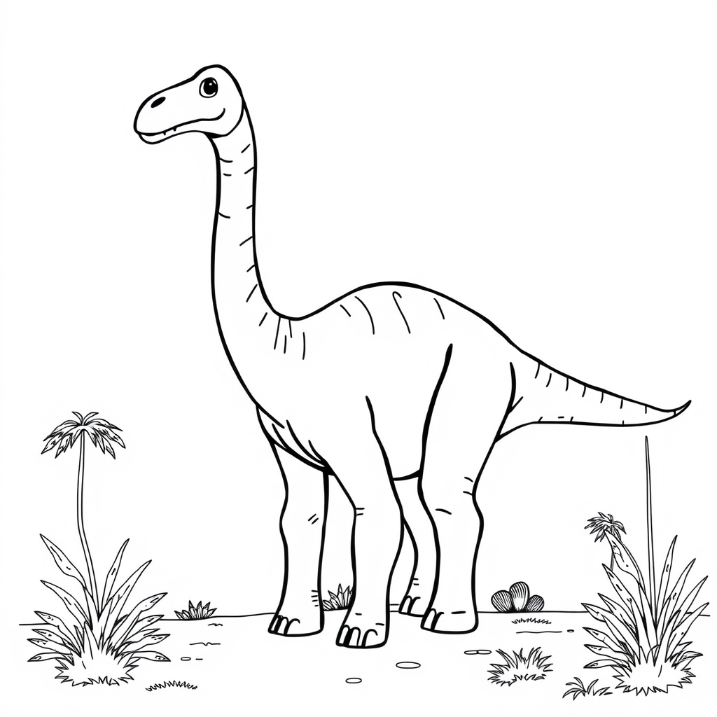 Brachiosaurus Ausmalbild