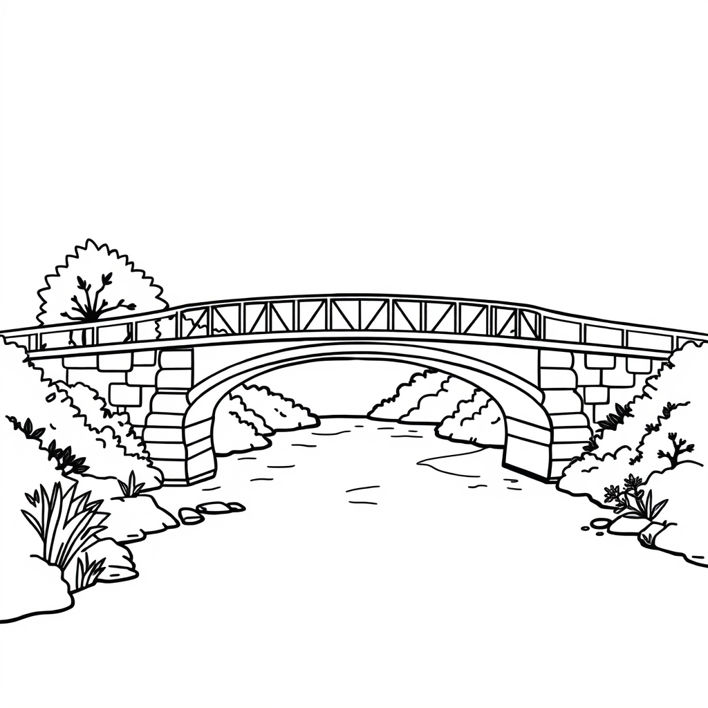 Puente Dibujo para colorear