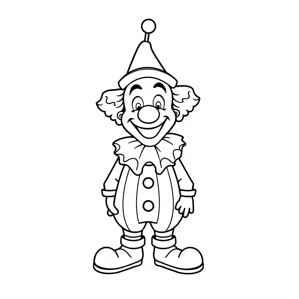 Clown Disegno da colorare