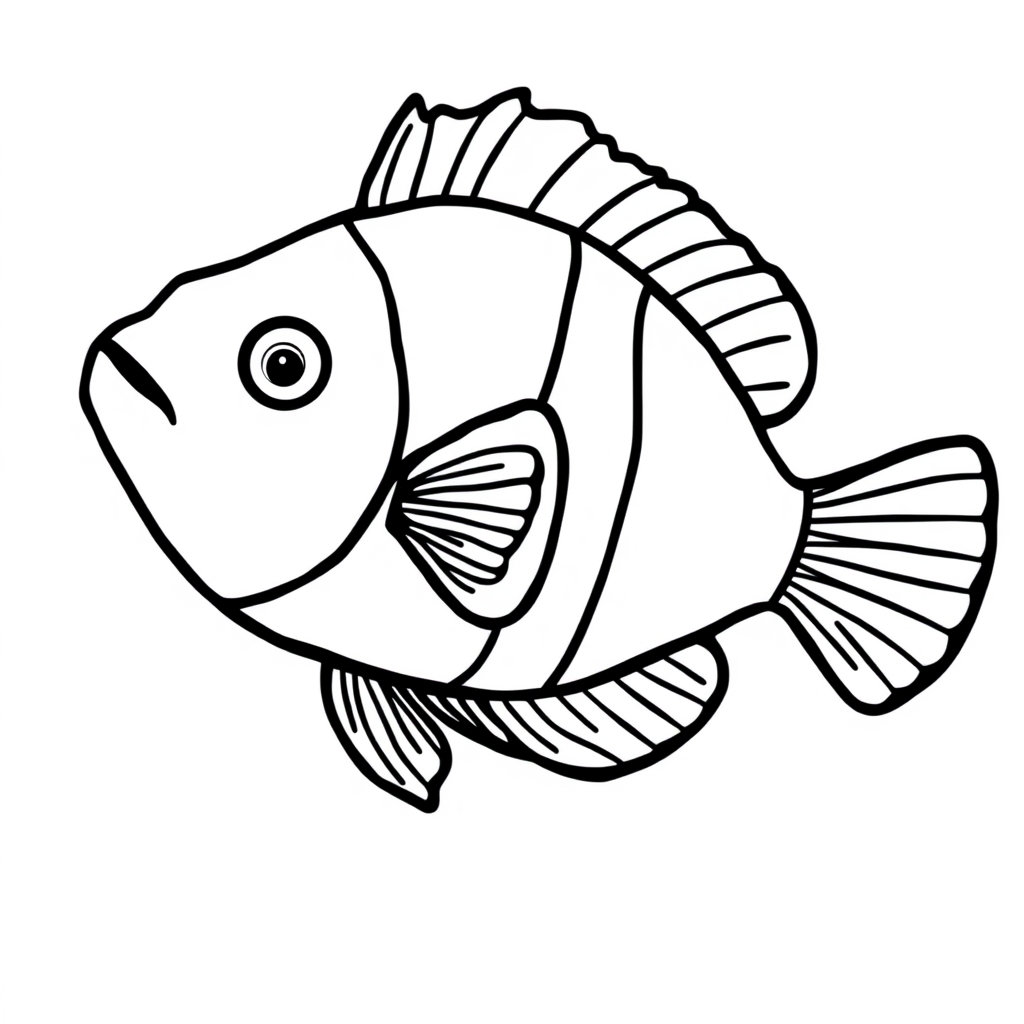 Clownfish Coloring Page