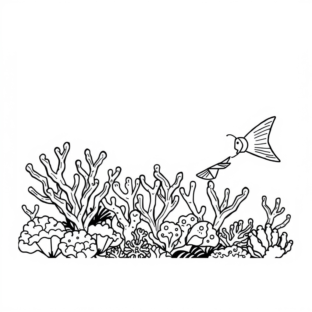 Coral Coloring Page