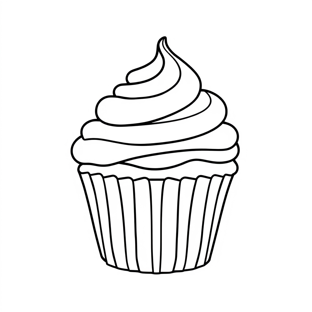 Cupcake Ausmalbild