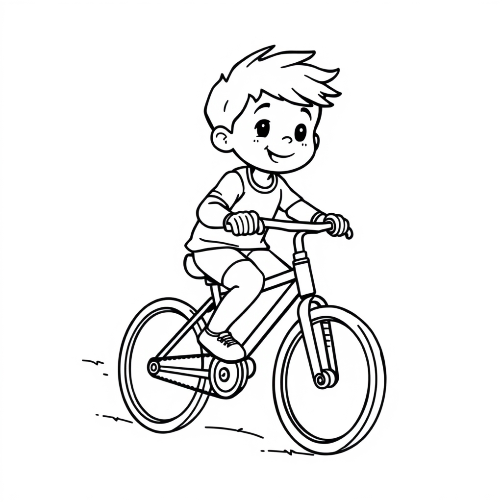 Radfahren Ausmalbild