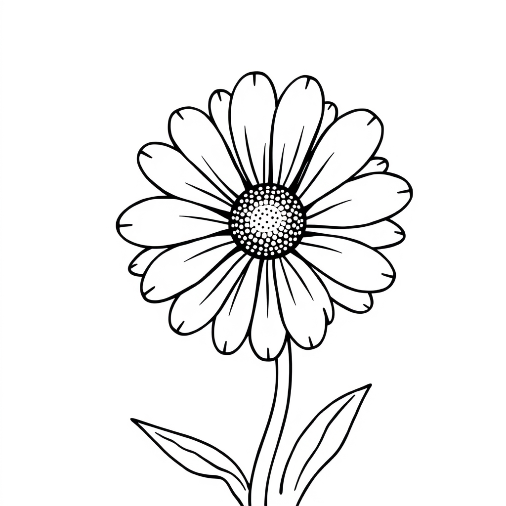 Gänseblümchen Ausmalbild