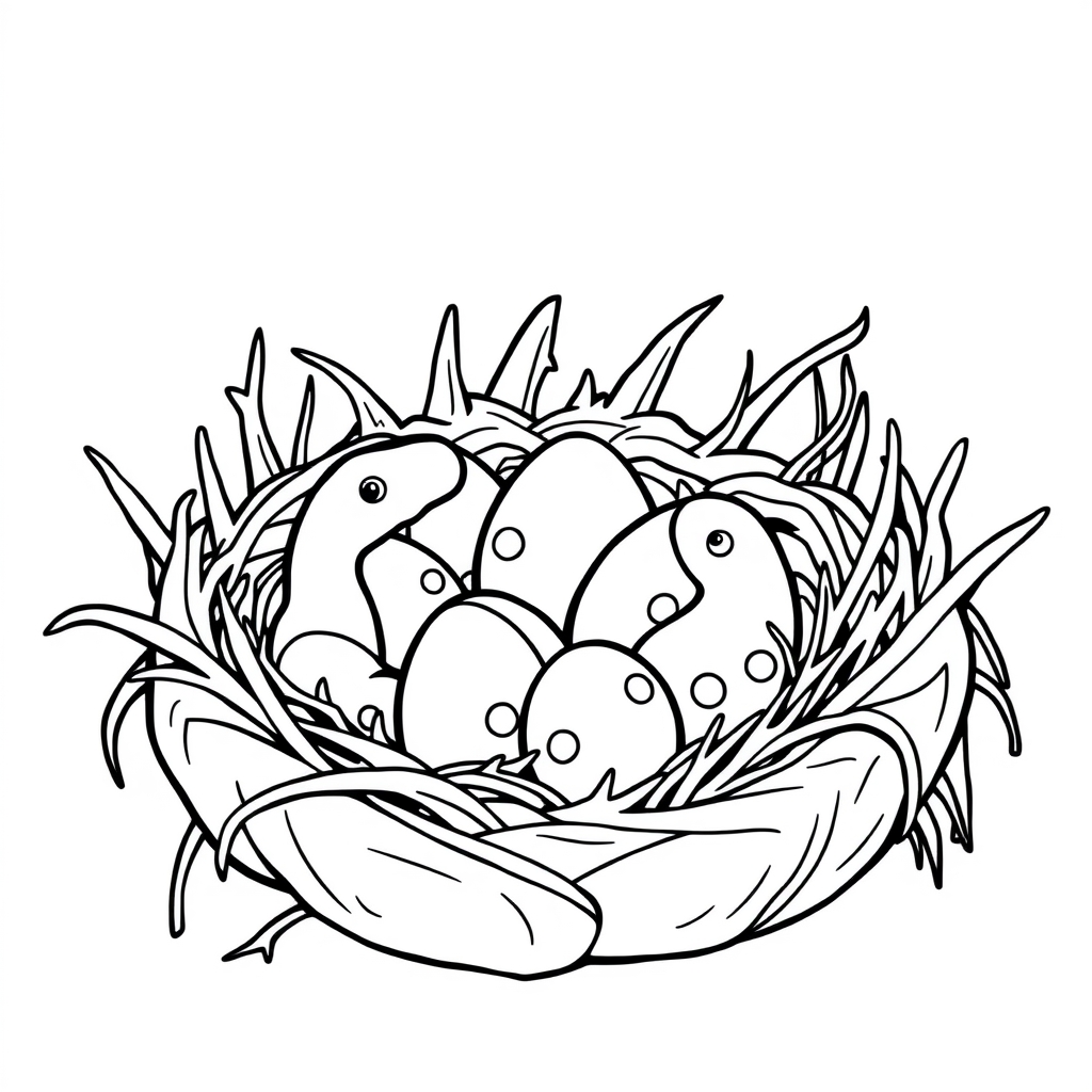 Dinosaur Egg Coloring Page
