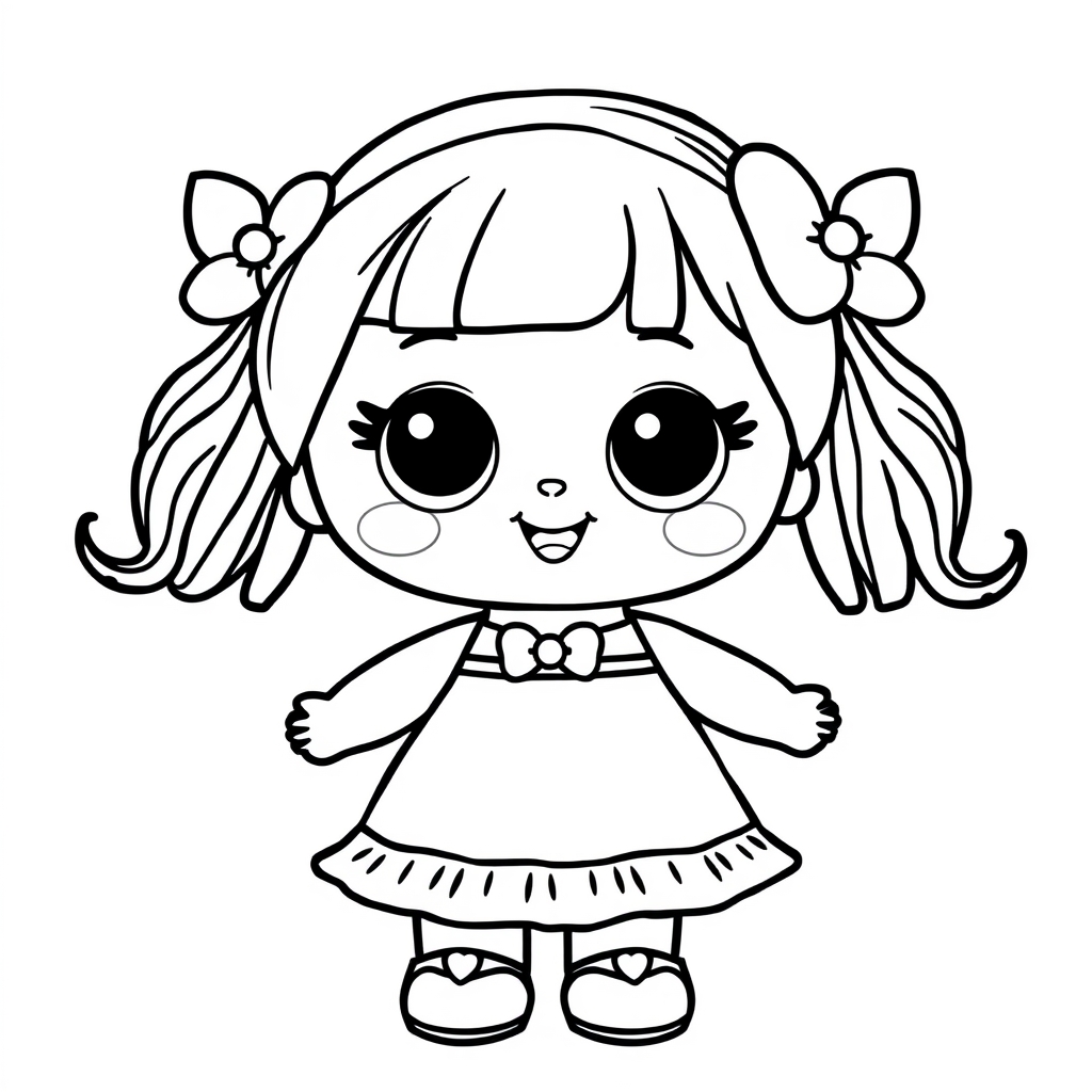 Doll Coloring Page