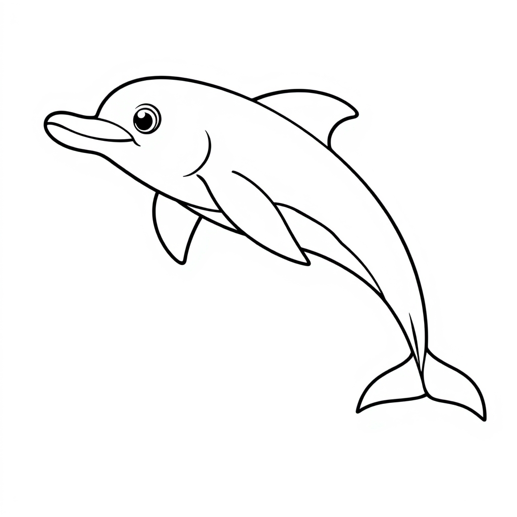 Delfin Ausmalbild