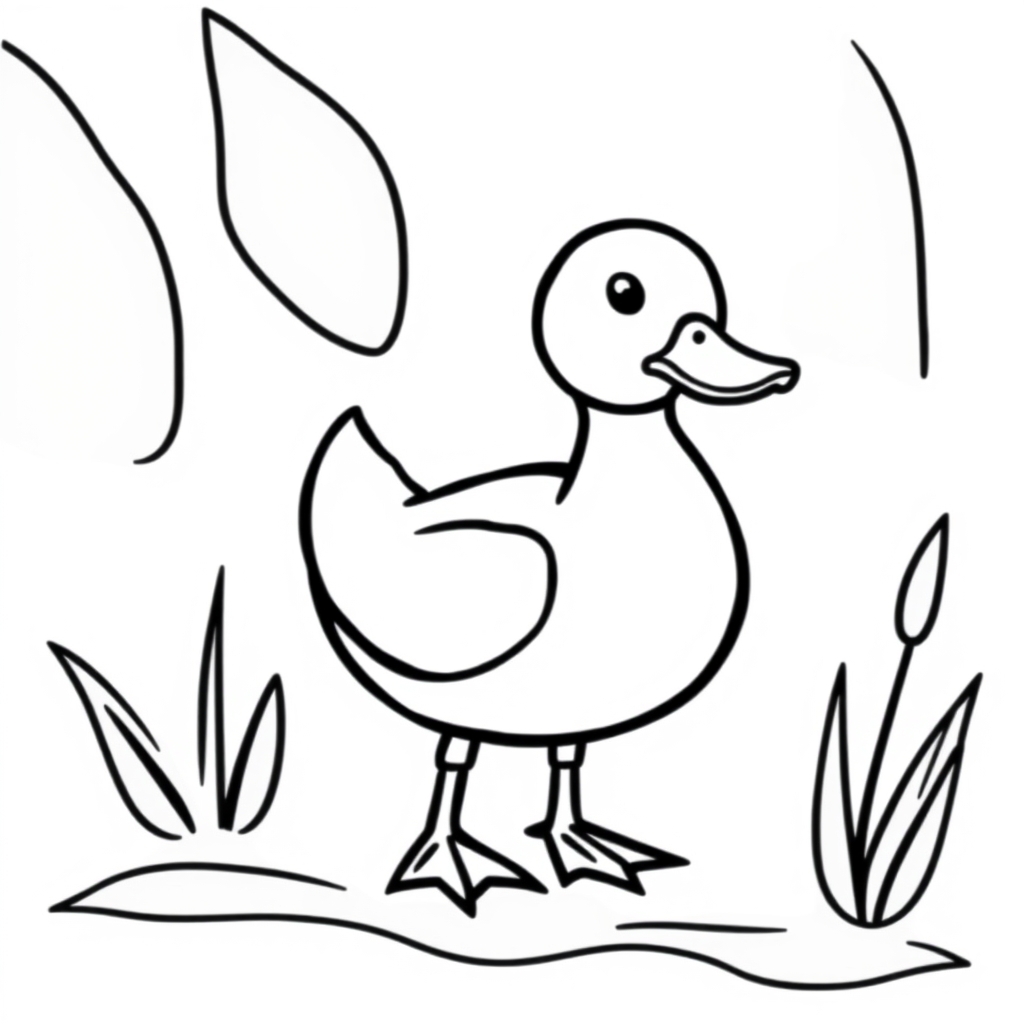 Ente Ausmalbild