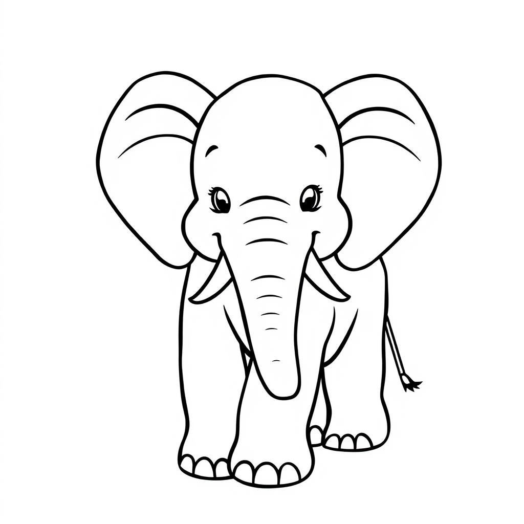 Elefant Ausmalbild