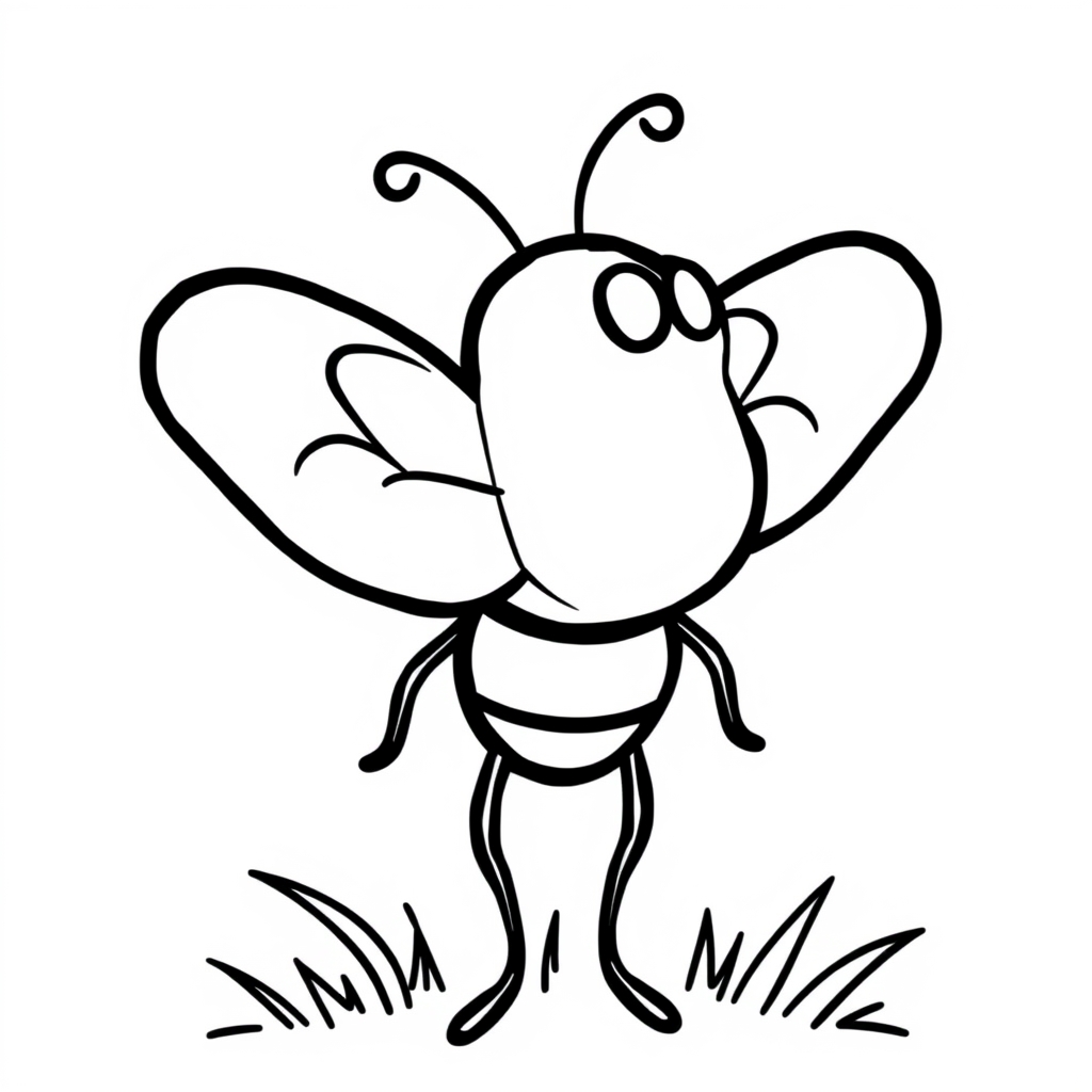 Luciérnaga Dibujo para colorear