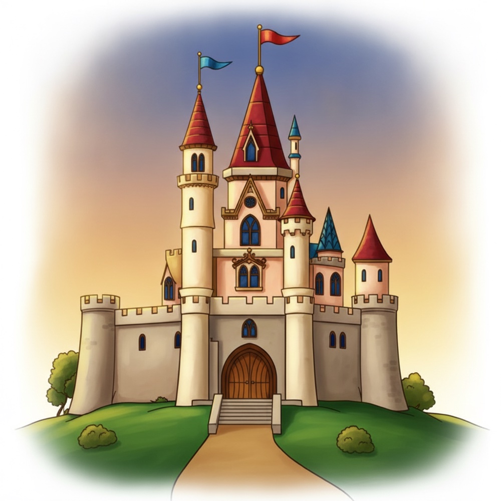 Château — Gouache