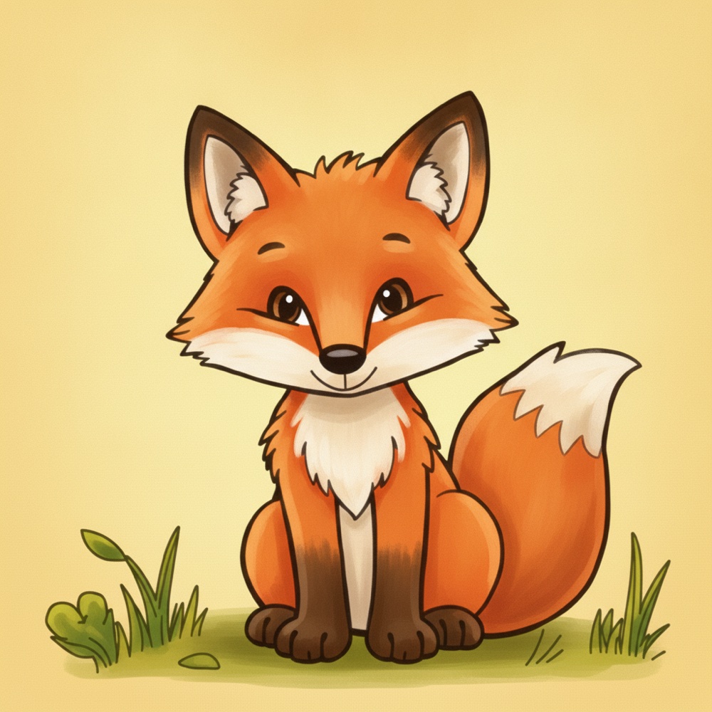 Renard — Gouache
