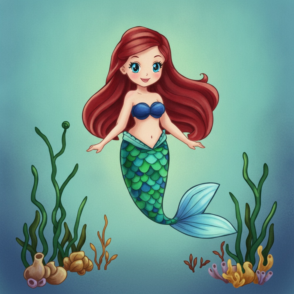 Sirène — Gouache