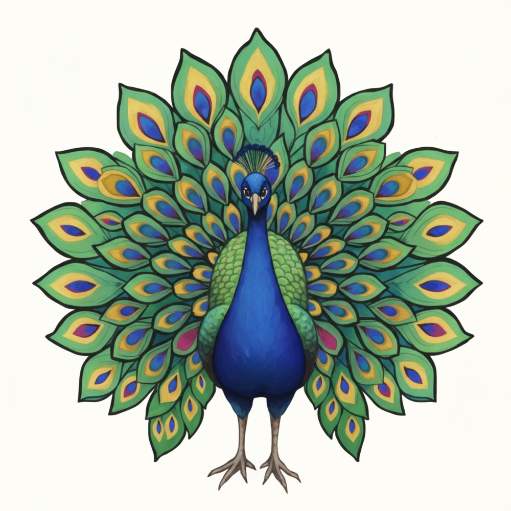 Paon — Gouache