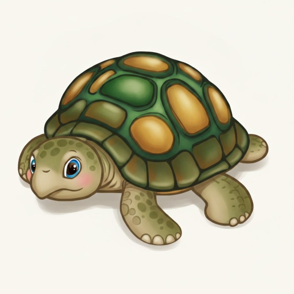Tortue — Gouache