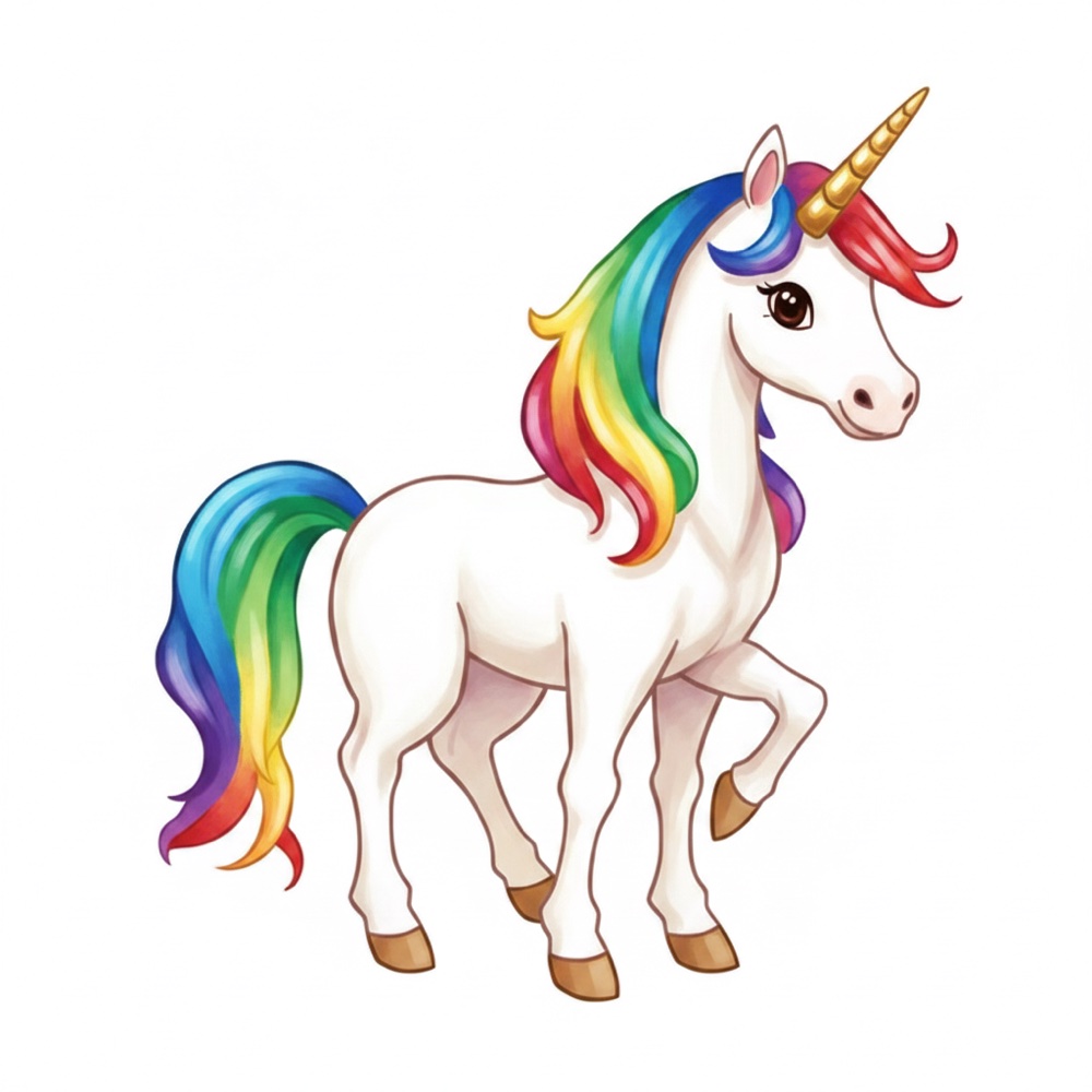 Licorne — Gouache