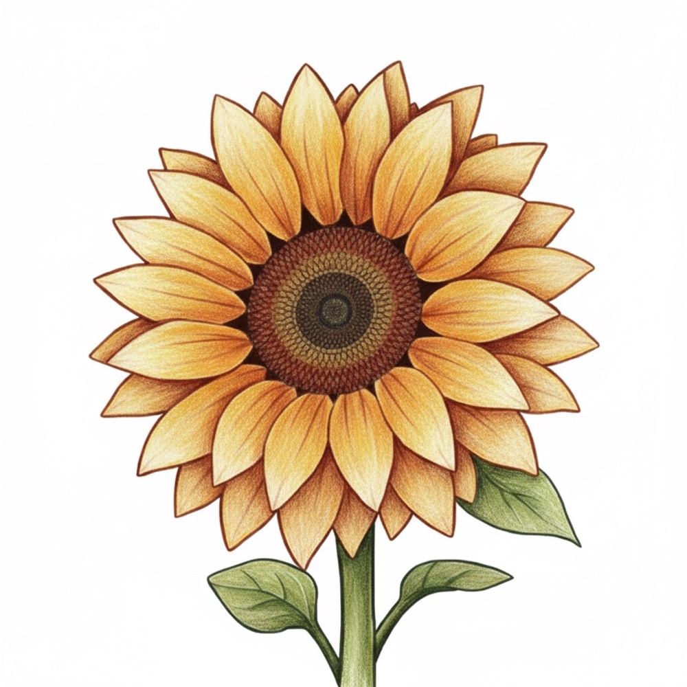 Tournesol — Crayon de couleur
