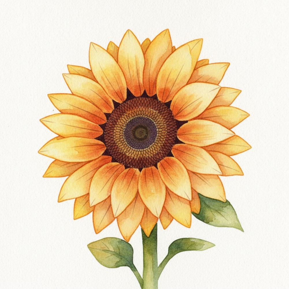 Tournesol — Aquarelle