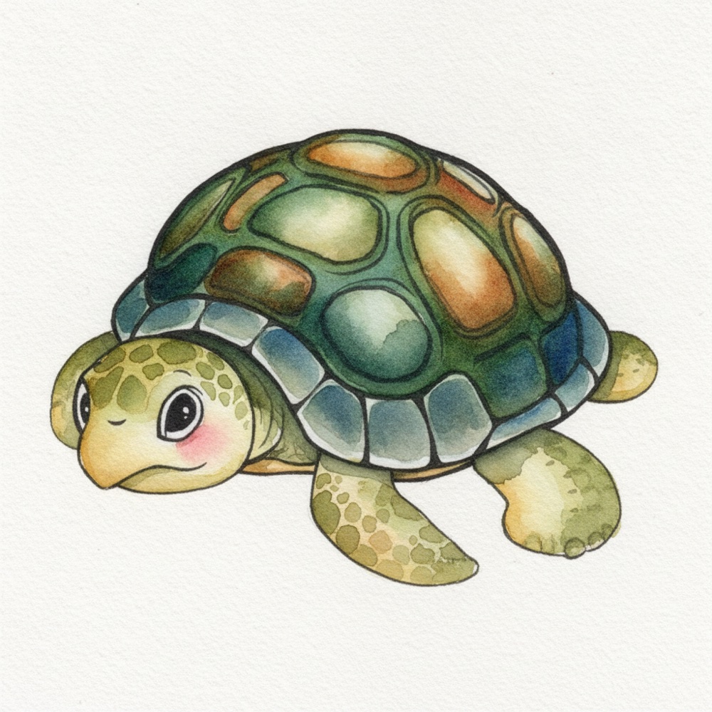 Tortue — Aquarelle