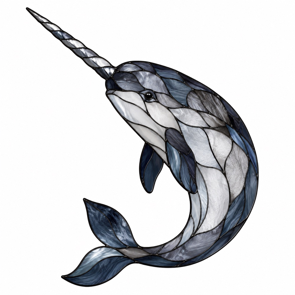 Narwhal — Stained Glass