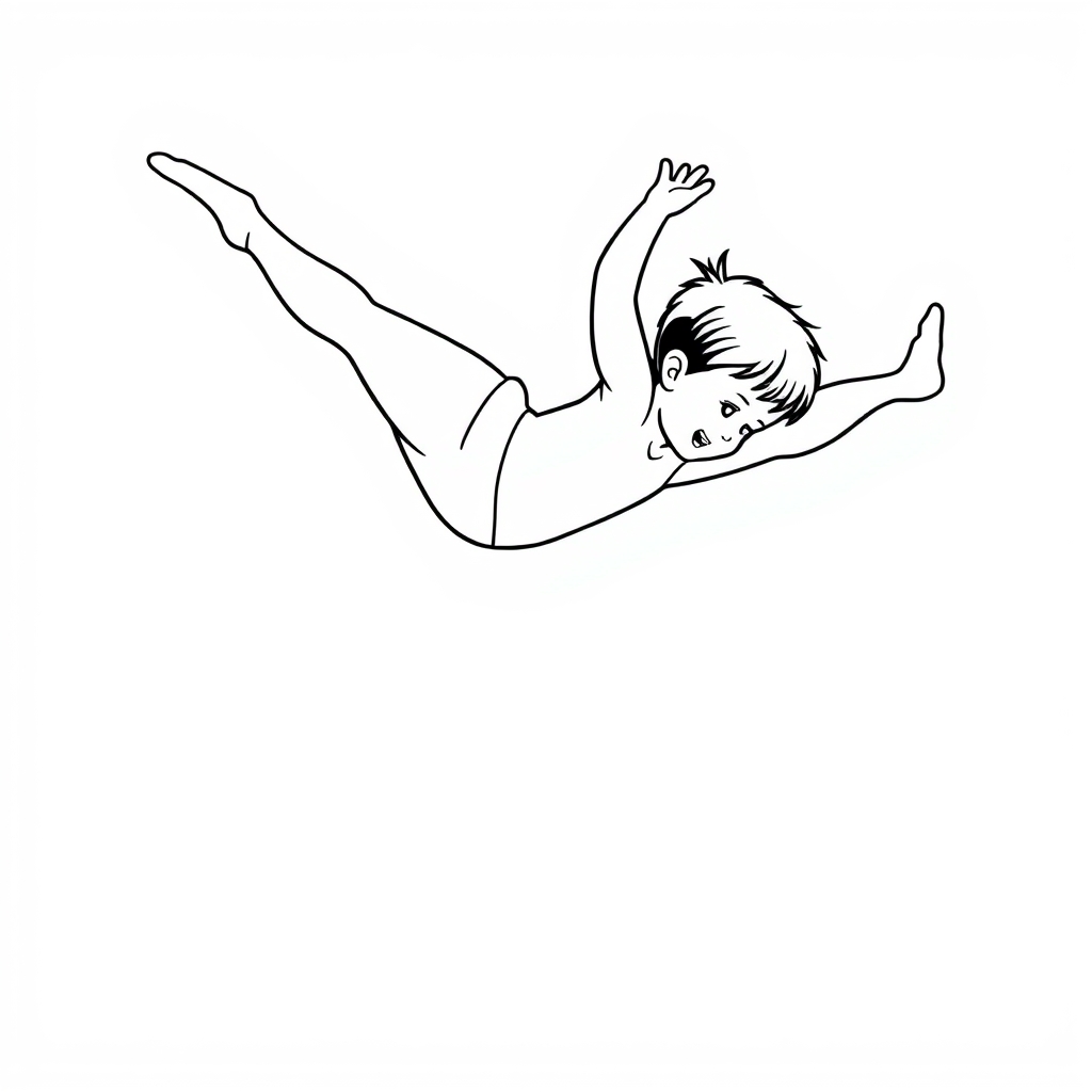 Gymnastik Ausmalbild