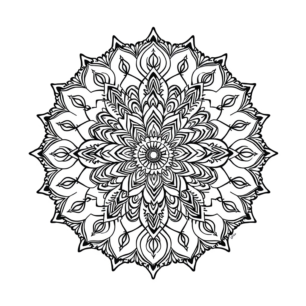 Henna Ausmalbild