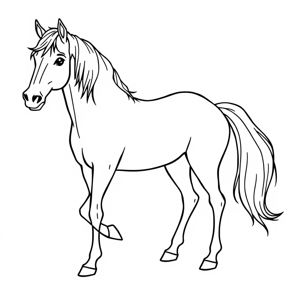 Pferd Ausmalbild