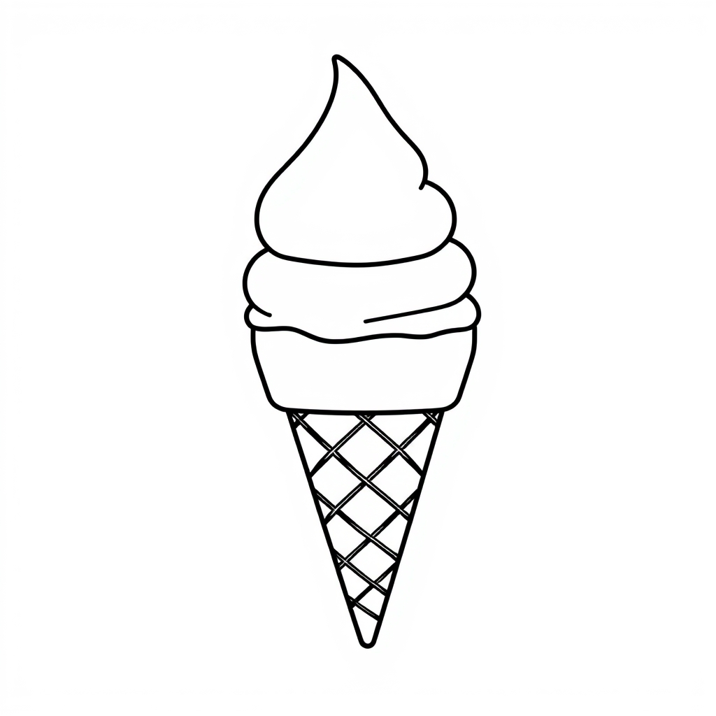 Eis Ausmalbild