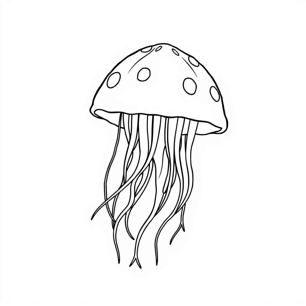 Qualle Ausmalbild