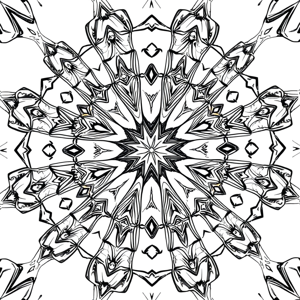 Kaleidoskop Ausmalbild