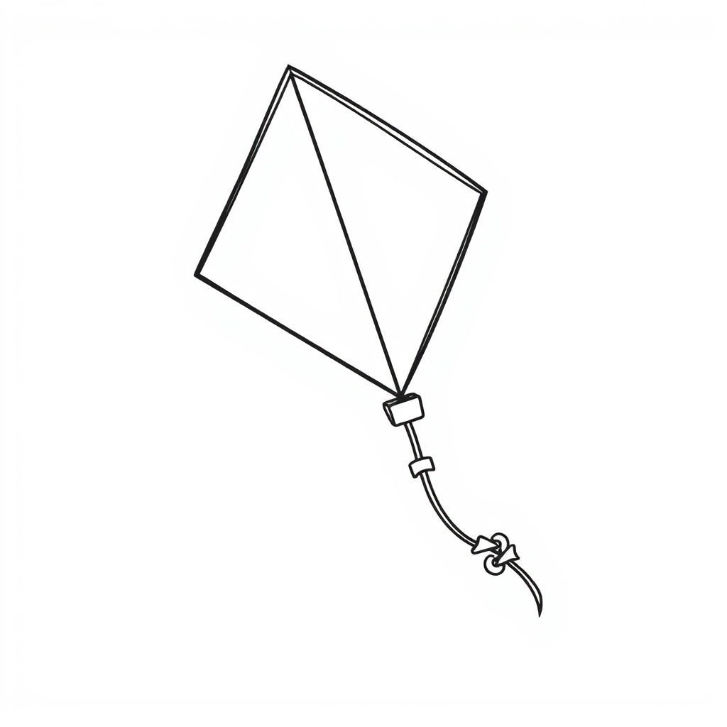 Kite Coloring Page