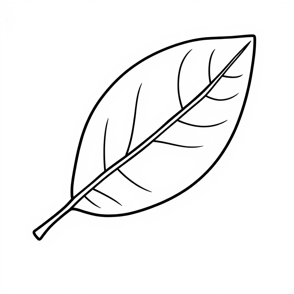 Leaf Coloring Page
