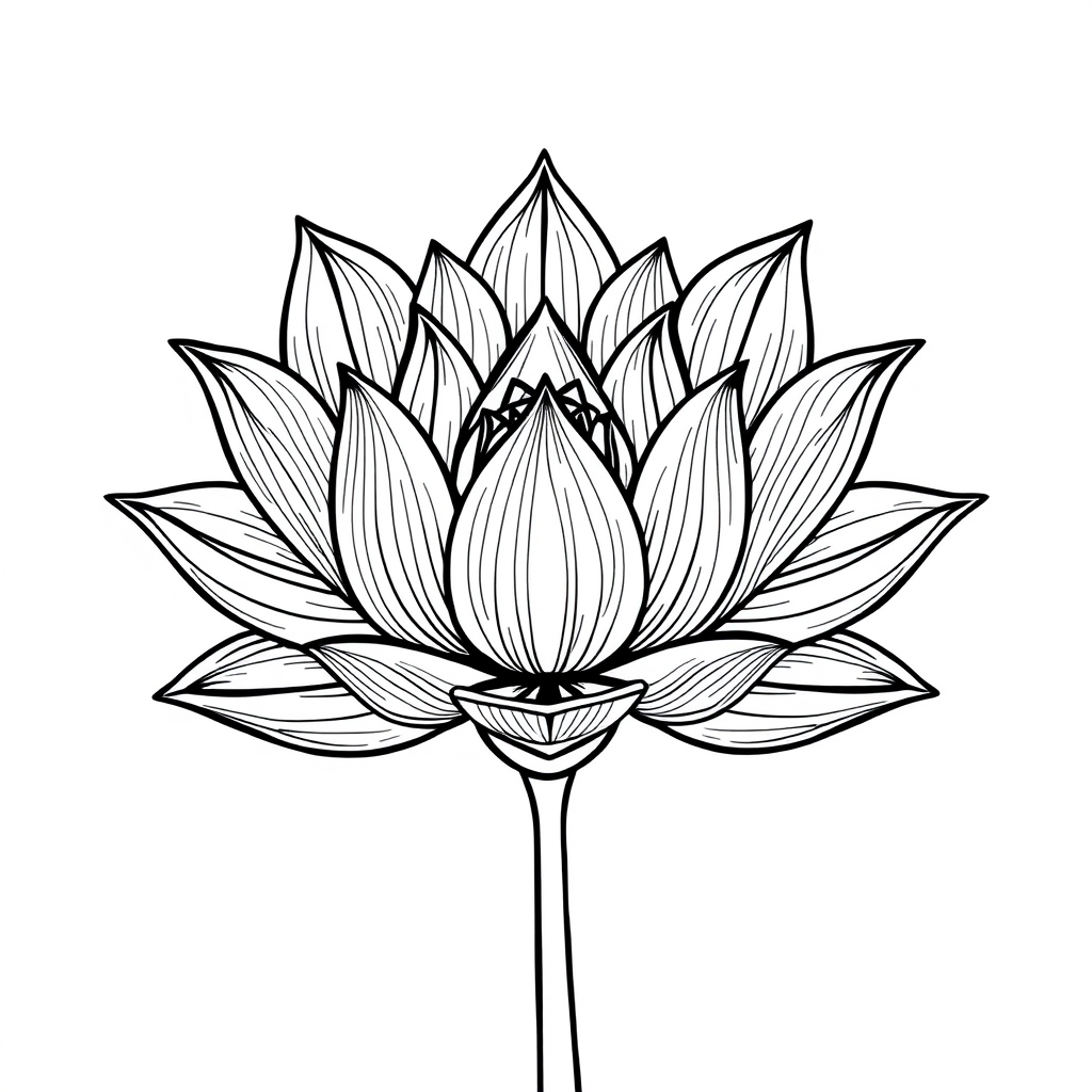 Lotus Ausmalbild