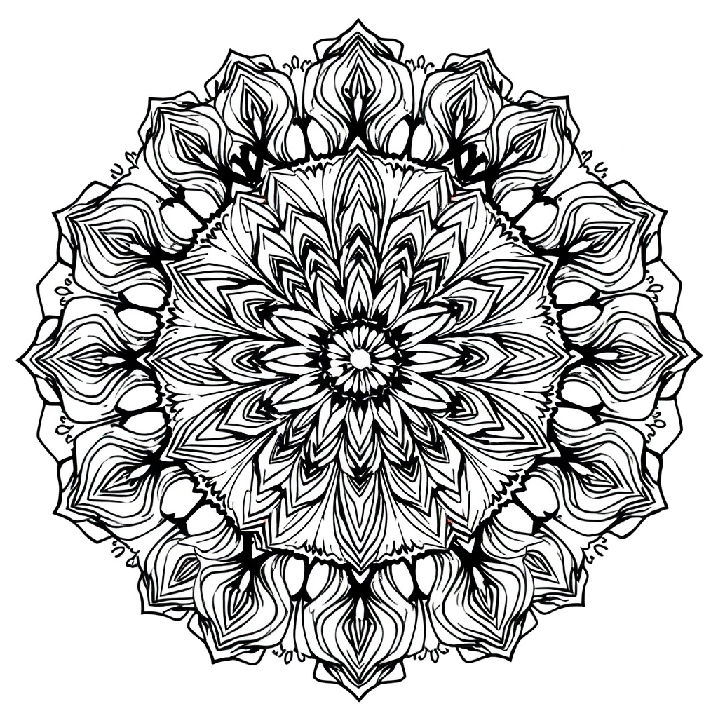 Mandala Ausmalbild