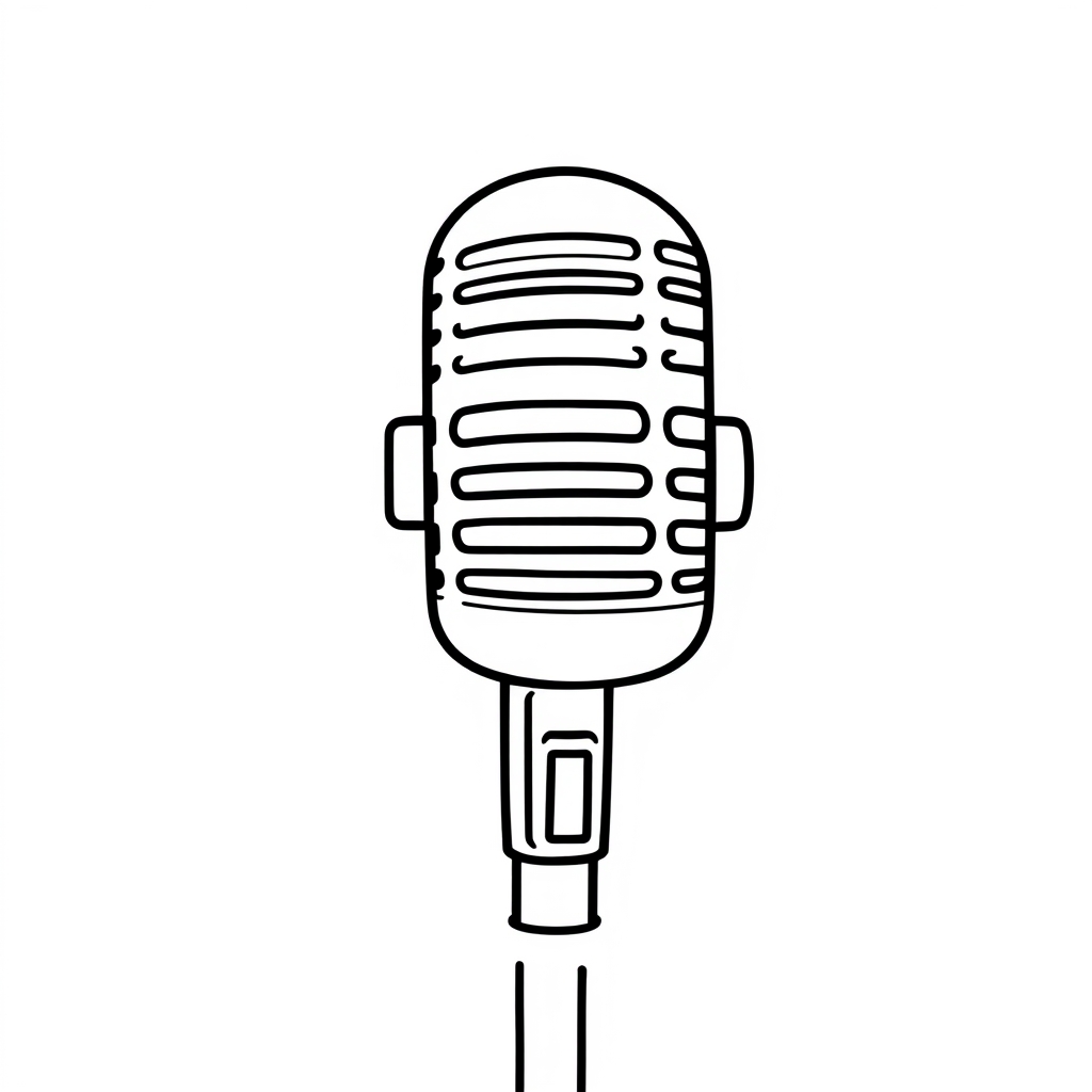 Microfono Disegno da colorare
