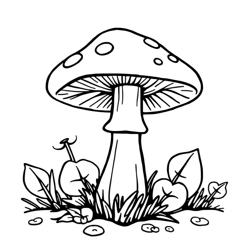 Pilz Ausmalbild