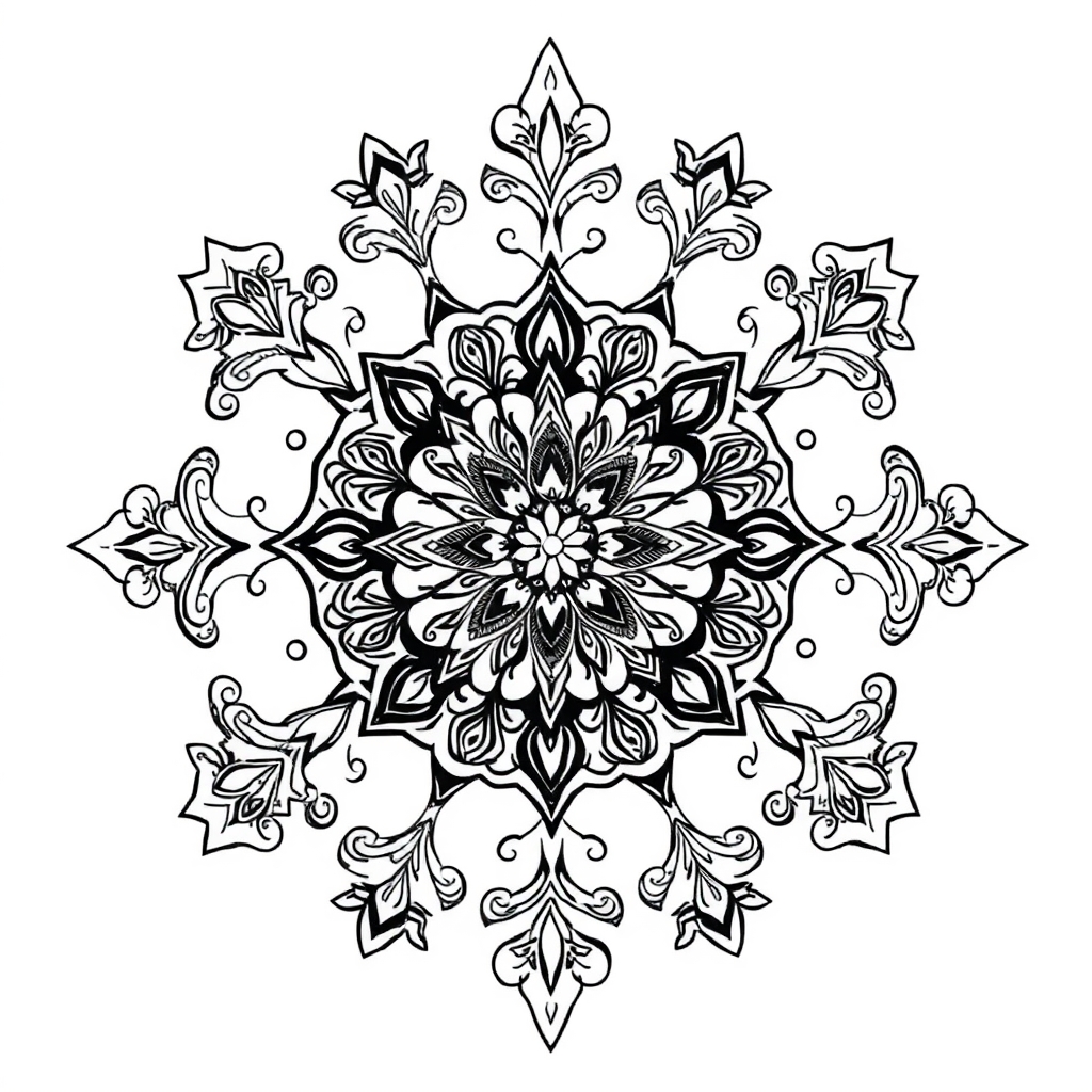 Paisley Ausmalbild