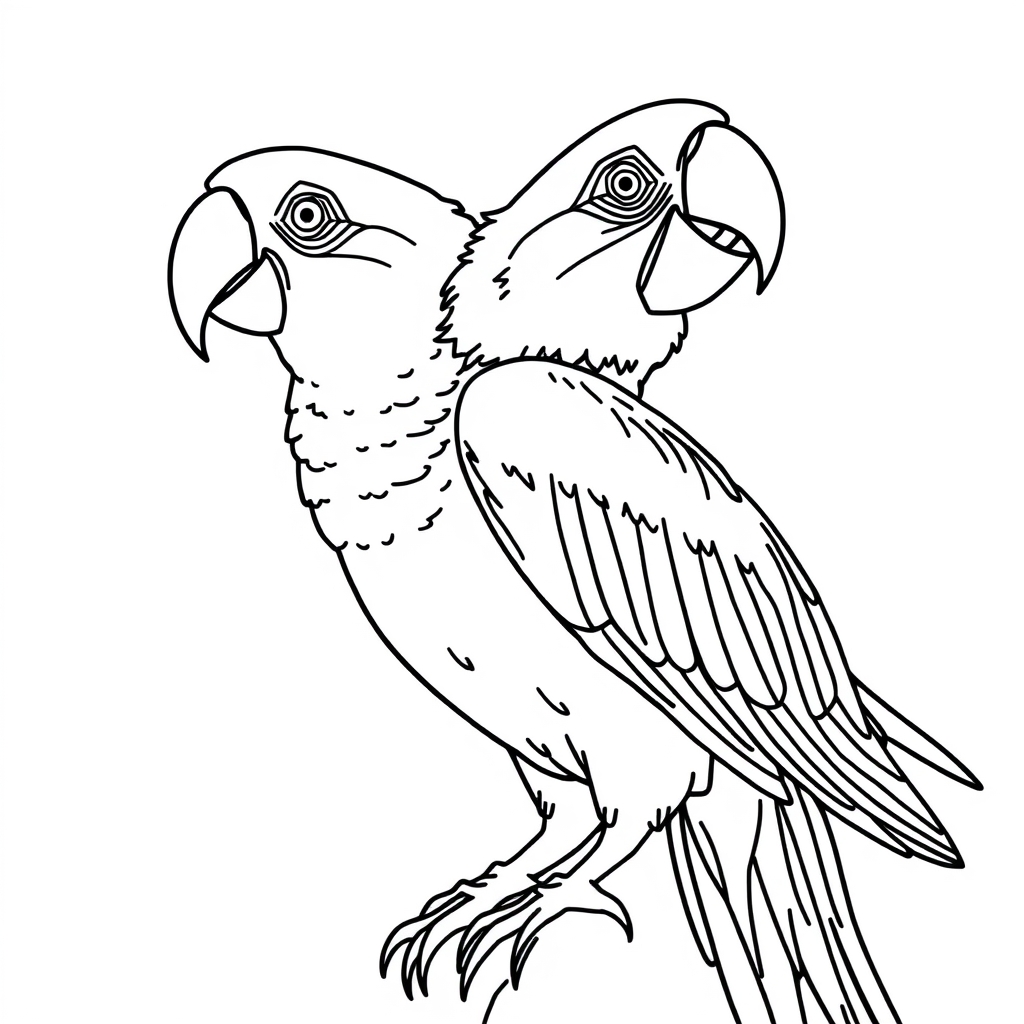 Loro Dibujo para colorear