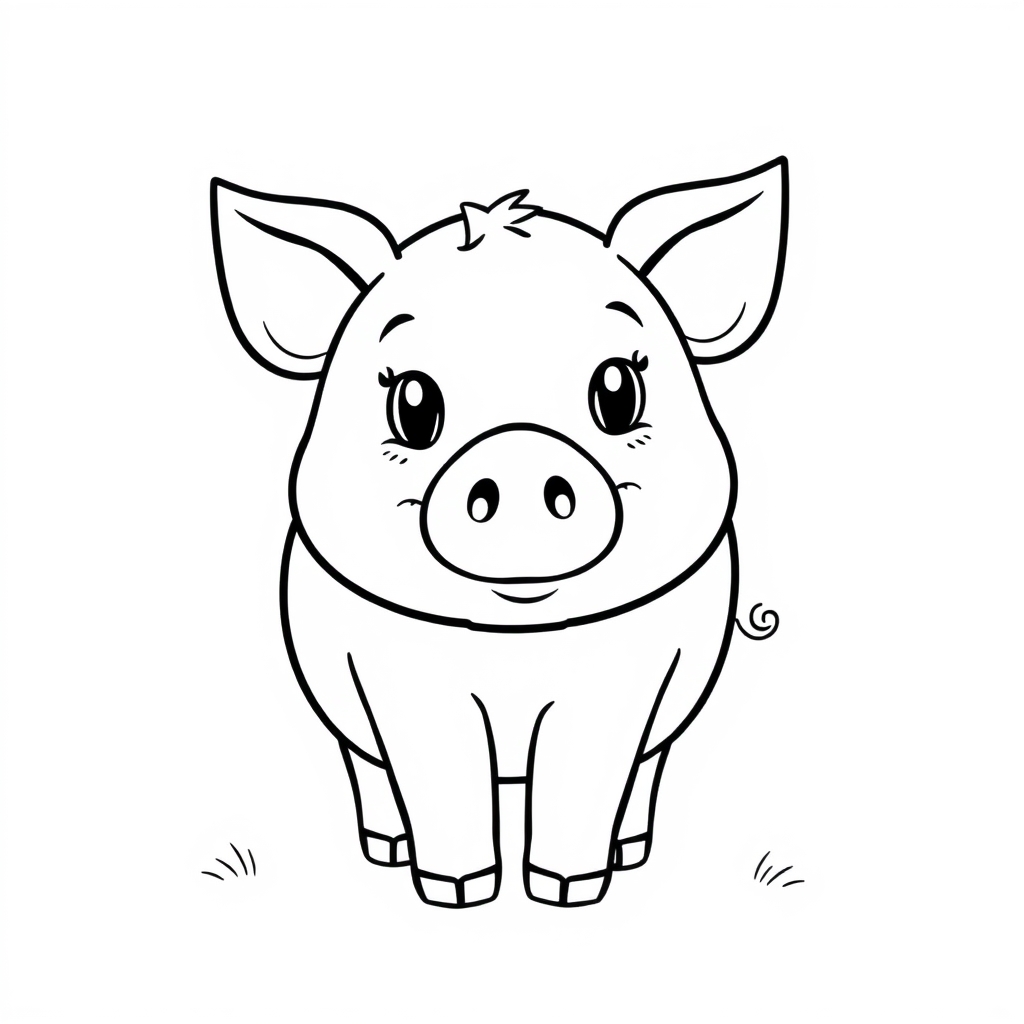 Schwein Ausmalbild