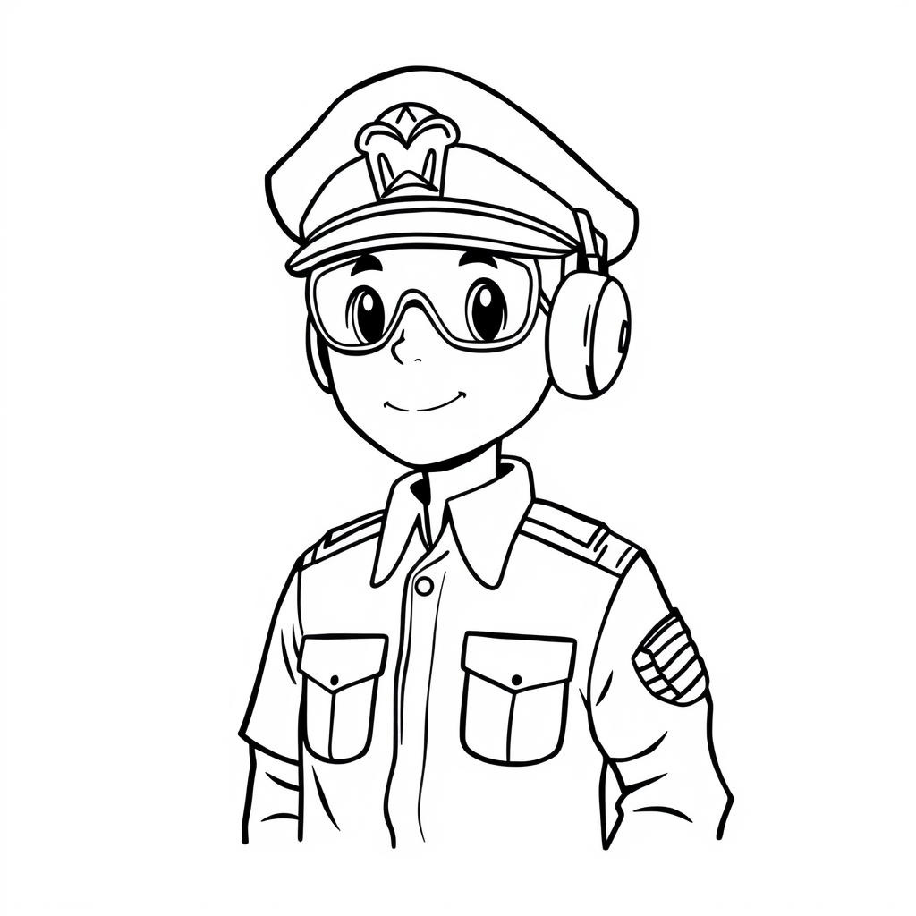 Pilota Disegno da colorare
