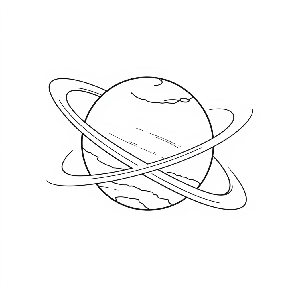 Planet Ausmalbild