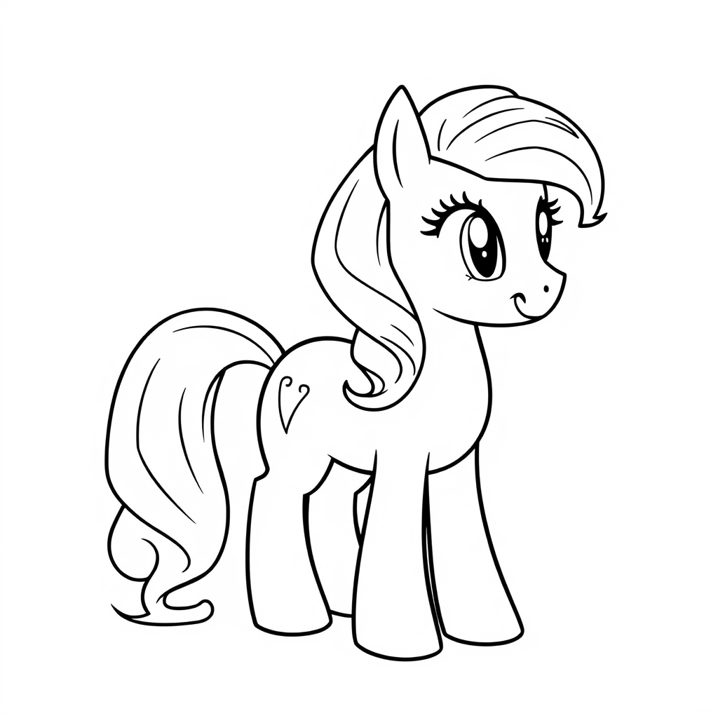 Pônei Desenho para colorir
